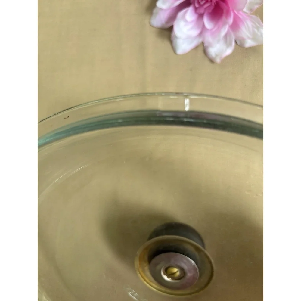 Pyrex Clear Glass Round Replacement Lid Vintage 10